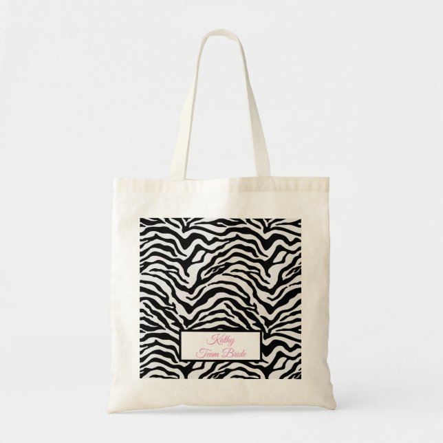 Bolsa Tote Impressão zebra (Frente)
