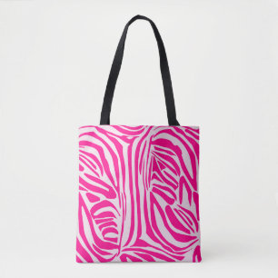 Bolsa Tote Impressão zebra rosa