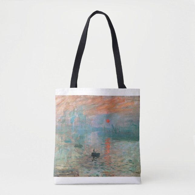 Bolsa Tote Impression, Sunrise 1872 Claude Monet (Frente)