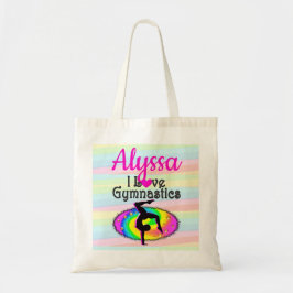 BOLSA TOTE IMPRESSIONANTE EU AMO DESIGN DE GINÁSTICA