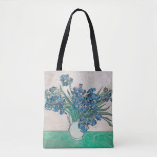 Bolsa Tote Impressionismo da pintura de Van Gogh Iris Vase