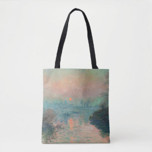 Bolsa Tote Impressionismo das Belas Artes do Monet Sunset