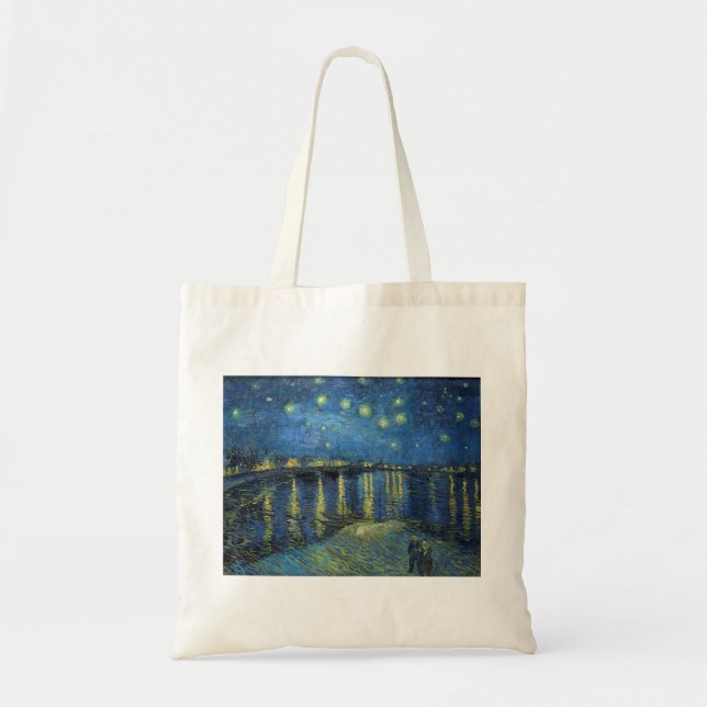 Bolsa Tote Impressionismo Vincent Van Gogh Starry Night (Frente)