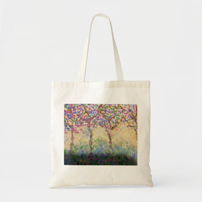 Bolsa Tote Impressionistas de árvores em saco (Frente)
