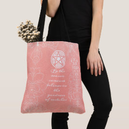 Bolsa Tote Impresso Inteiro Floral Wiccan