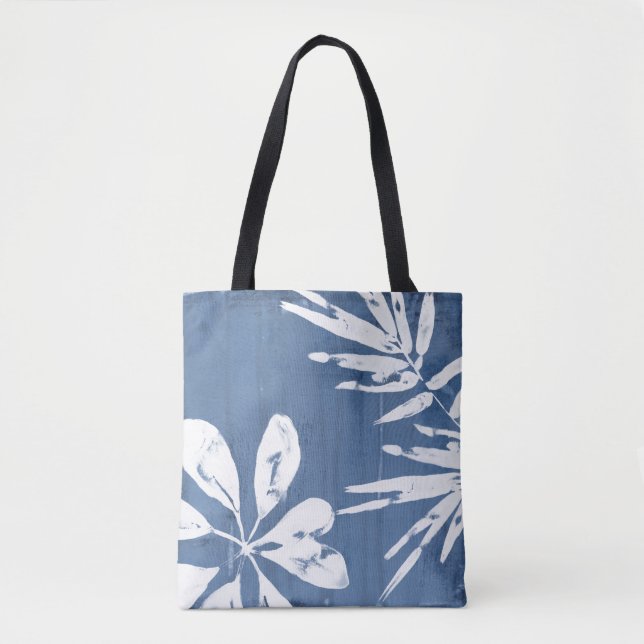 Bolsa Tote Impressões Tropicais sobre o Índio - Verde Tropica (Frente)