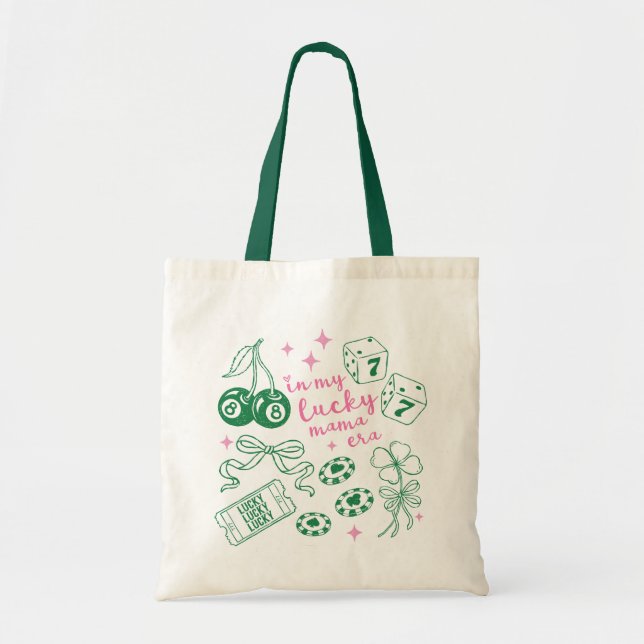 Bolsa Tote In My Lucky Mama Era St Patricks Day Lucky Charm (Frente)