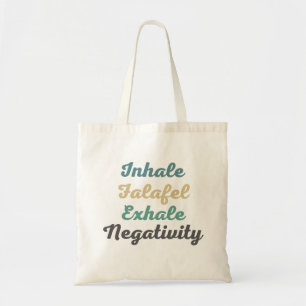 Bolsa Tote Inalar o Falafel Exalar o Saco de Compras de Negat