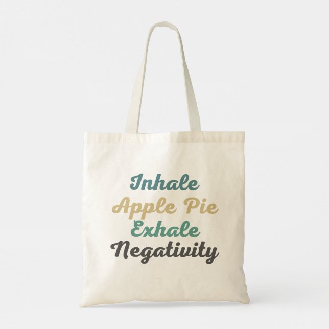 Bolsa Tote Inalar Sacos de Compras de Negatividade de Pizza d (Verso)