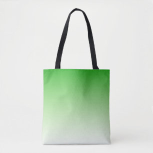 Bolsa Tote Inclinação verde escuro à luz - sacola verde