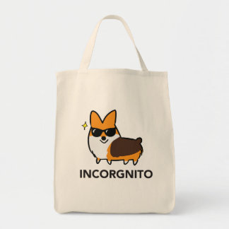 Bolsa Tote Incorgnito Tote Bag - Red Tricolor Corgi