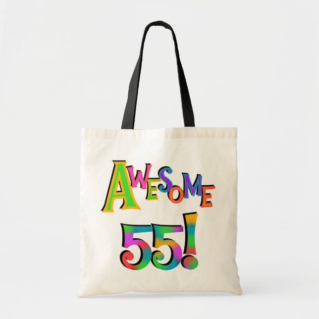 Bolsa Tote Incrível 55 t-shirts e presentes (Frente)