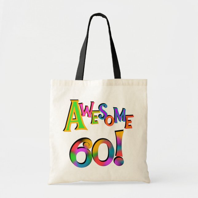 Bolsa Tote Incrível 60 t-shirts e presentes (Frente)