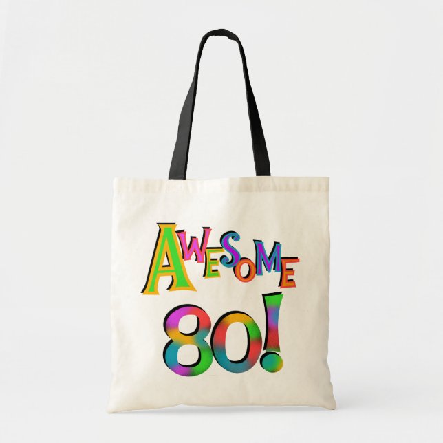 Bolsa Tote Incrível 80 t-shirts e presentes (Frente)