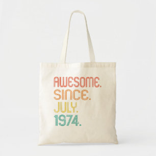 Bolsa Tote Incrível desde julho de 1974 48º aniversário de 48