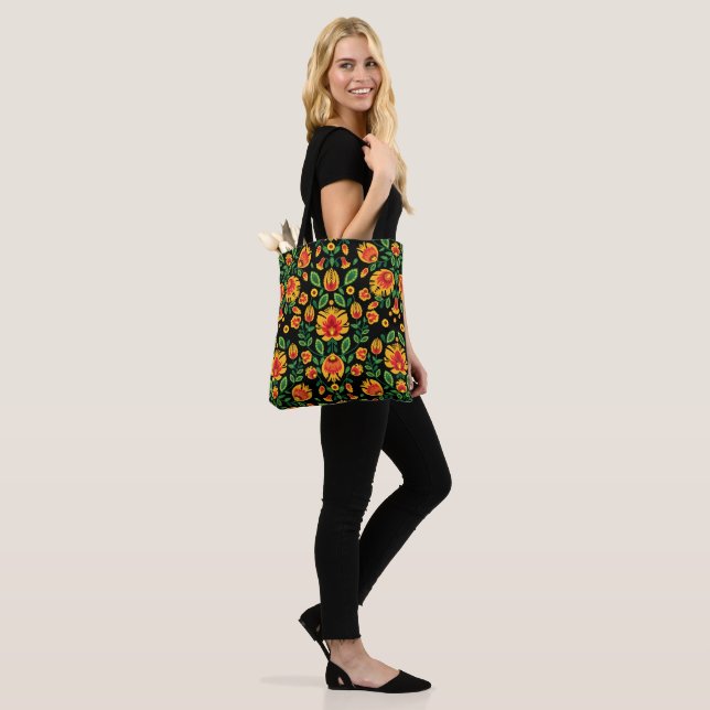 Bolsa Tote 💛 🧡 ❤️ Incrível Folk Wycinanki (No(a) Modelo)