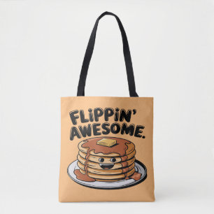 Bolsa Tote Incrível Pancake Stack Engraçado Café da Manhã