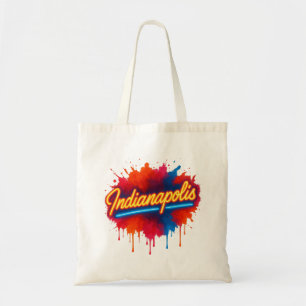 Bolsa Tote Indianápolis Neon - Pintor Colorido Retroativo