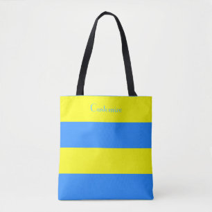 Bolsa Tote Indicador da Ucrânia Blue Yellow Thunder_Cove