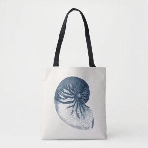 Bolsa Tote Indigo Shark Eye Seashell