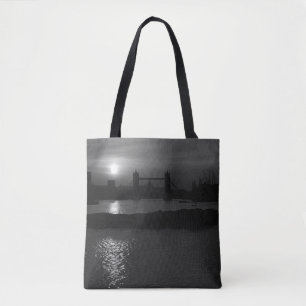Bolsa Tote Inglaterra antiga pôr do sol Londres Ponte da Torr