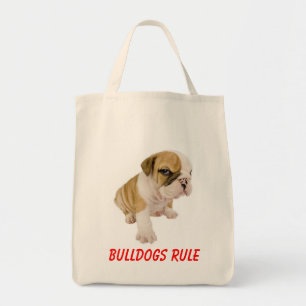 Bolsa Tote Inglês Bulldogs Regra de Cachorro Cachorro Saco