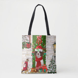 Bolsa Tote Inglês Springer Spaniel Dog Natal