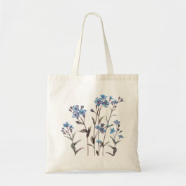 Bolsa Tote Inglês Wildflower Forget-Me-Not Flower Tote Bag
