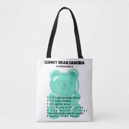 Bolsa Tote Ingredientes de Sangria do Urso Gummy