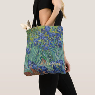Bolsa Tote Inicia Flores Vincent Van Gogh Monogrammed Art