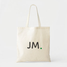 Bolsa Tote Iniciais em Negrito Moderno | Monograma Verde Mini