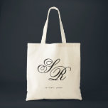 Bolsa Tote Inicial do monograma personalizado de boas-vindas<br><div class="desc">Clique no botão "Personalizar" para mover as iniciais para o visual desejado! Certifique-se de conferir mais de 100 bolsas de casamento na minha loja!</div>