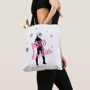 Bolsa Tote Inicializa 'n Bling Bachelorette Disco Darlin' ID9