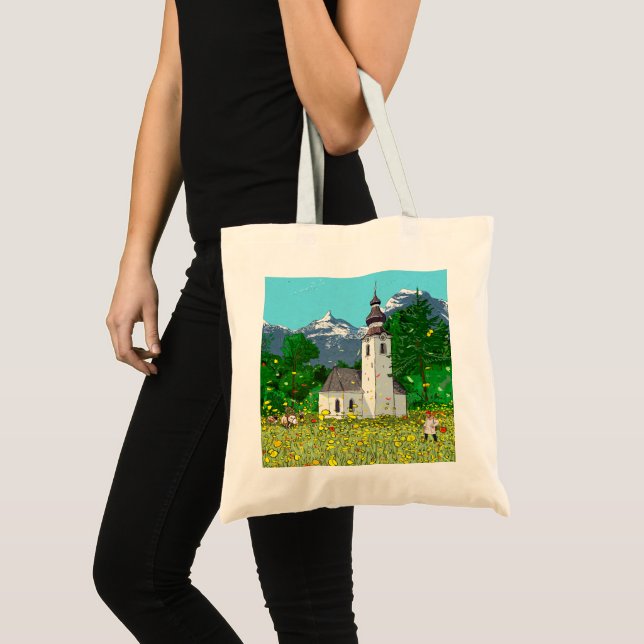 Bolsa Tote Innsbruck Austria Landscape WhimsArt (Frente (produto))