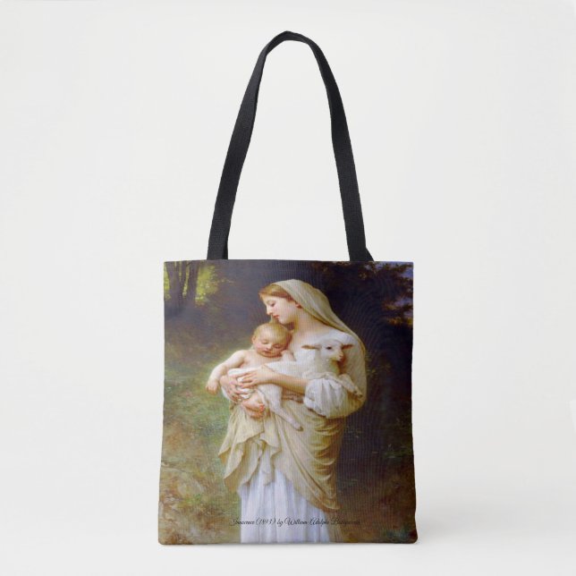 Bolsa Tote Inocência de Bouguereau (Frente)