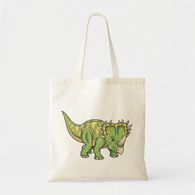 Bolsa Tote Inseto do dinossauro do Triceratops (Frente)