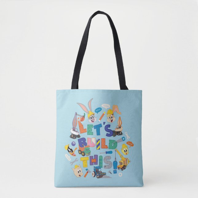 Bolsa Tote INSETOS BUNNY BUILDERS™| Colagem "Vamos Build This (Frente)