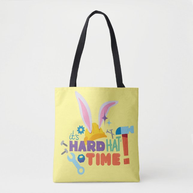 Bolsa Tote INSETOS BUNNY BUILDERS™| É o Duro Hat Time (Frente)