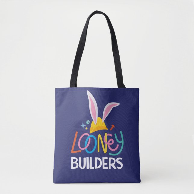 Bolsa Tote INSETOS BUNNY BUILDERS™| Logotipo empilhado do dur (Frente)