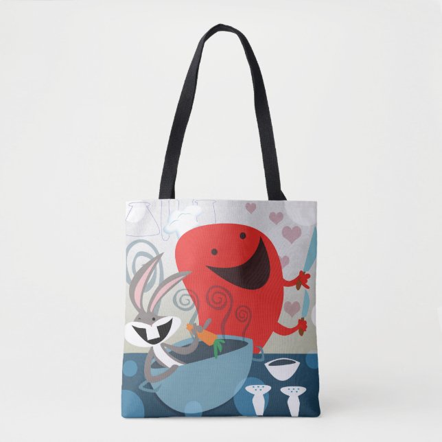 Bolsa Tote INSETOS BUNNY™ & Gossamer Whimsical Medium Prep (Frente)