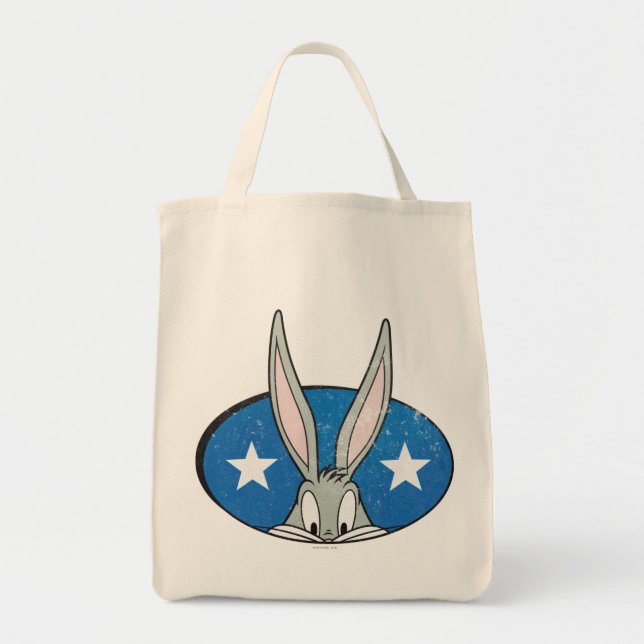 Bolsa Tote INSETOS BUNNY™ Stars Crachá (Frente)
