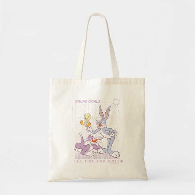 BOLSA TOTE INSETOS BUNNY™, TWEETY™, CIDADÃOS SYLVESTER™ (Frente)