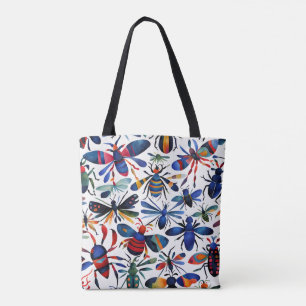 Bolsa Tote Insetos Coloridos Insetos Imísicos Arte
