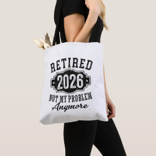 Bolsa Tote Insígnia de Conquista de Marco de 2026 Aposentado