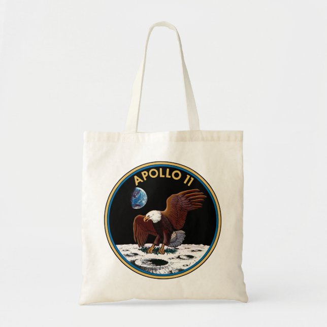 Bolsa Tote insígnia do Apollo 11 (Frente)