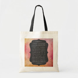 Bolsa Tote Inspiração brava, forte, esperta e bonita