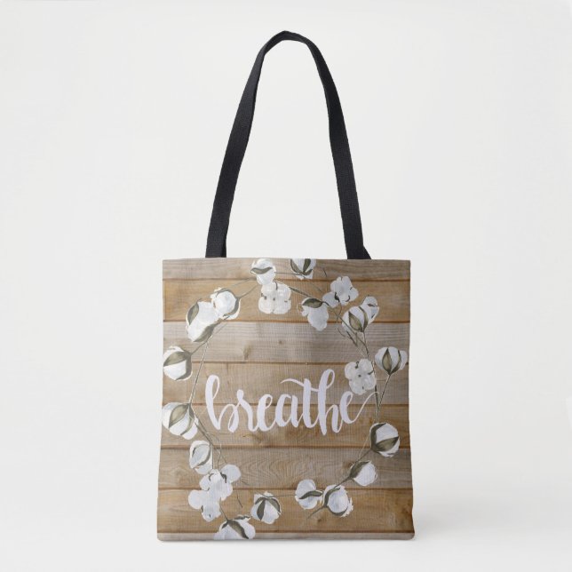 Bolsa Tote Inspiração para o setor agrícola - Respire (Frente)
