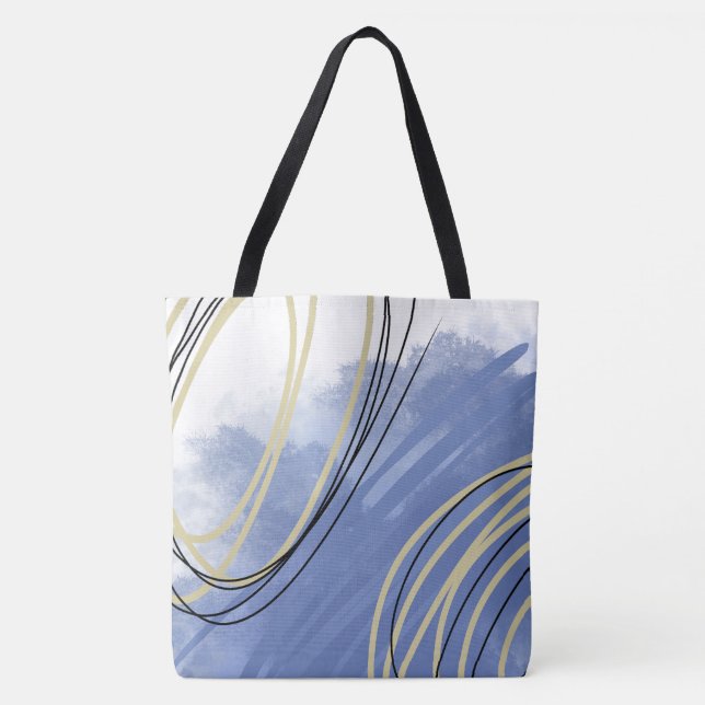 Bolsa Tote inspirado em abstrato Beach (Frente)