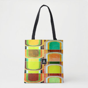 Bolsa Tote Inspirado no Retro Colorido e Divertido