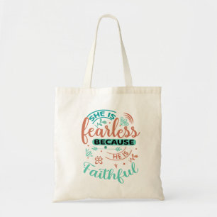Bolsa Tote Inspirativo Ele é um Saco de Tote Cristão Fiel